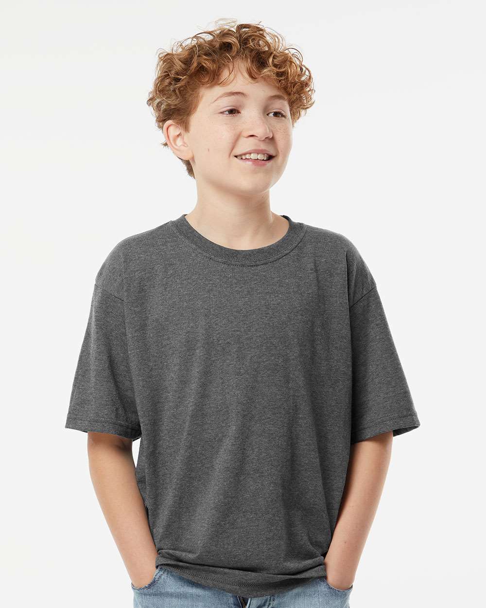 M&O-4850-Youth Gold Soft Touch T-Shirt - Image 46