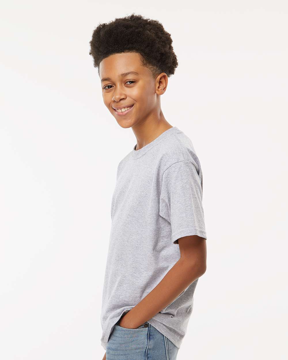 M&O-4850-Youth Gold Soft Touch T-Shirt - Image 5