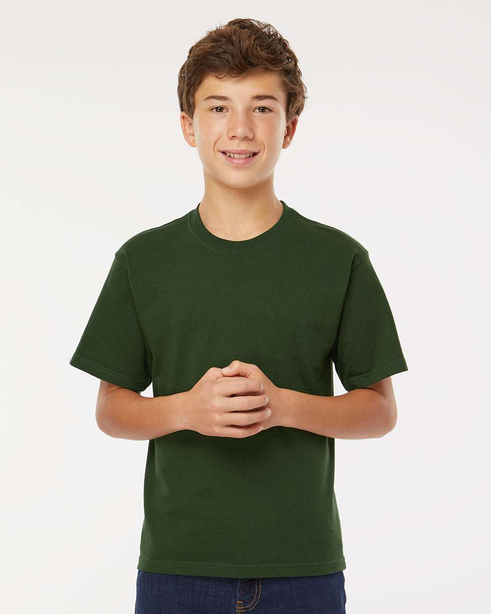 M&O-4850-Youth Gold Soft Touch T-Shirt - Image 70