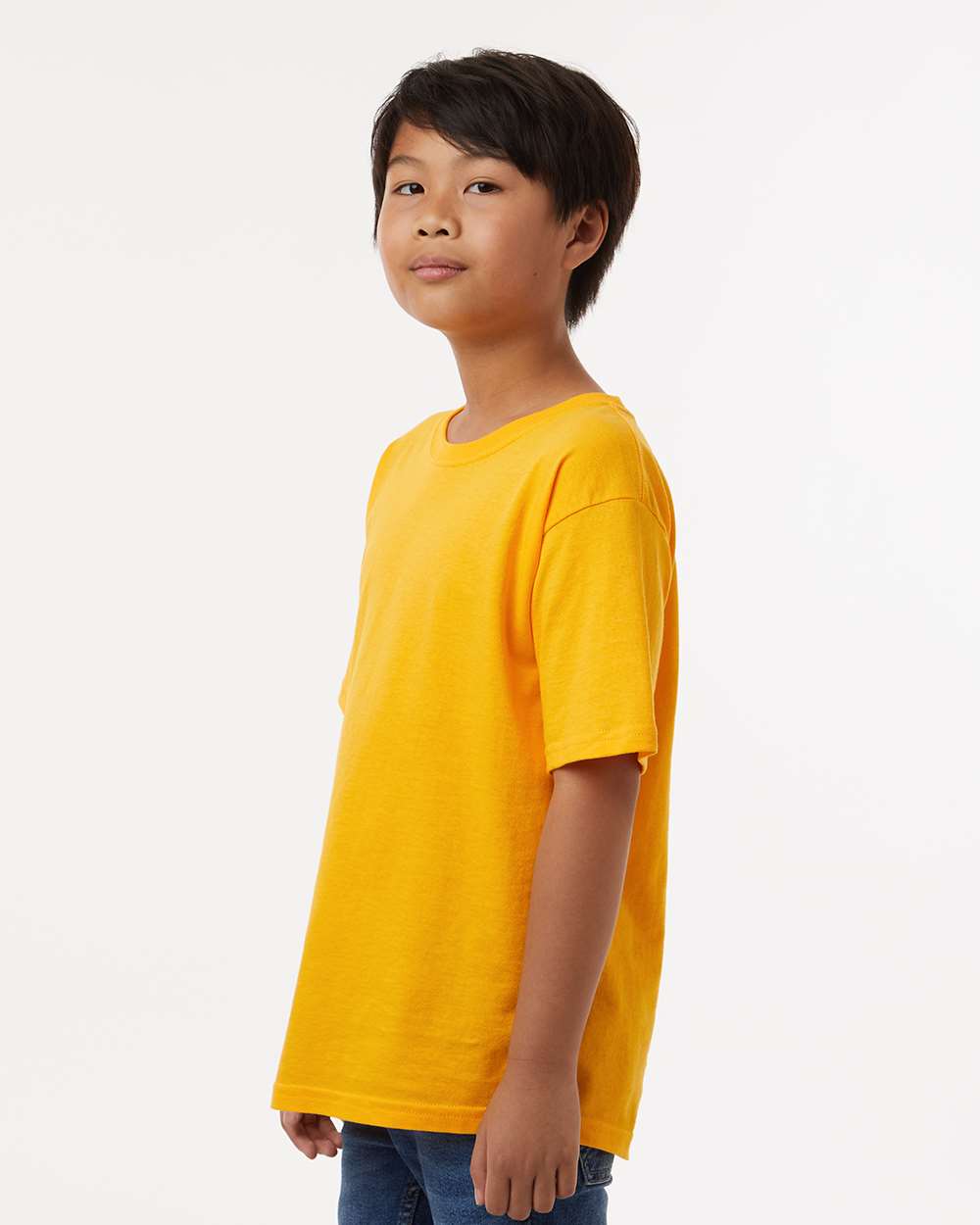 M&O-4850-Youth Gold Soft Touch T-Shirt - Image 77