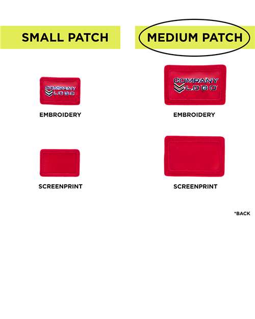 MERET-MPF10-Medium Blank Red Patch - Qty 10 - Image 5