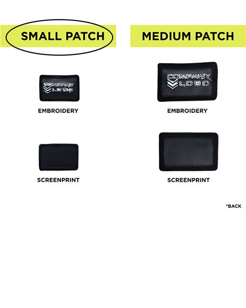 MERET-SPBK10-Small Blank Black Patch - Qty 10 - Image 5