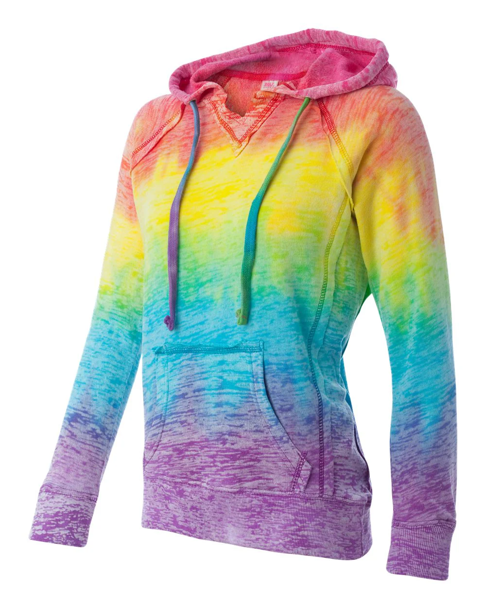 MV Sport-W1162-Women’s Courtney Burnout V-Notch Hooded Sweatshirt - Image 10