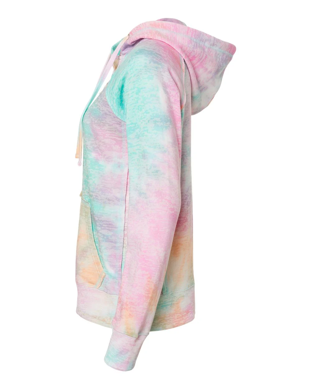 MV Sport-W1162-Women’s Courtney Burnout V-Notch Hooded Sweatshirt - Image 4
