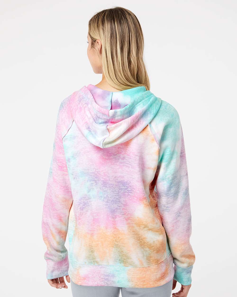MV Sport-W1162-Women’s Courtney Burnout V-Notch Hooded Sweatshirt - Image 7