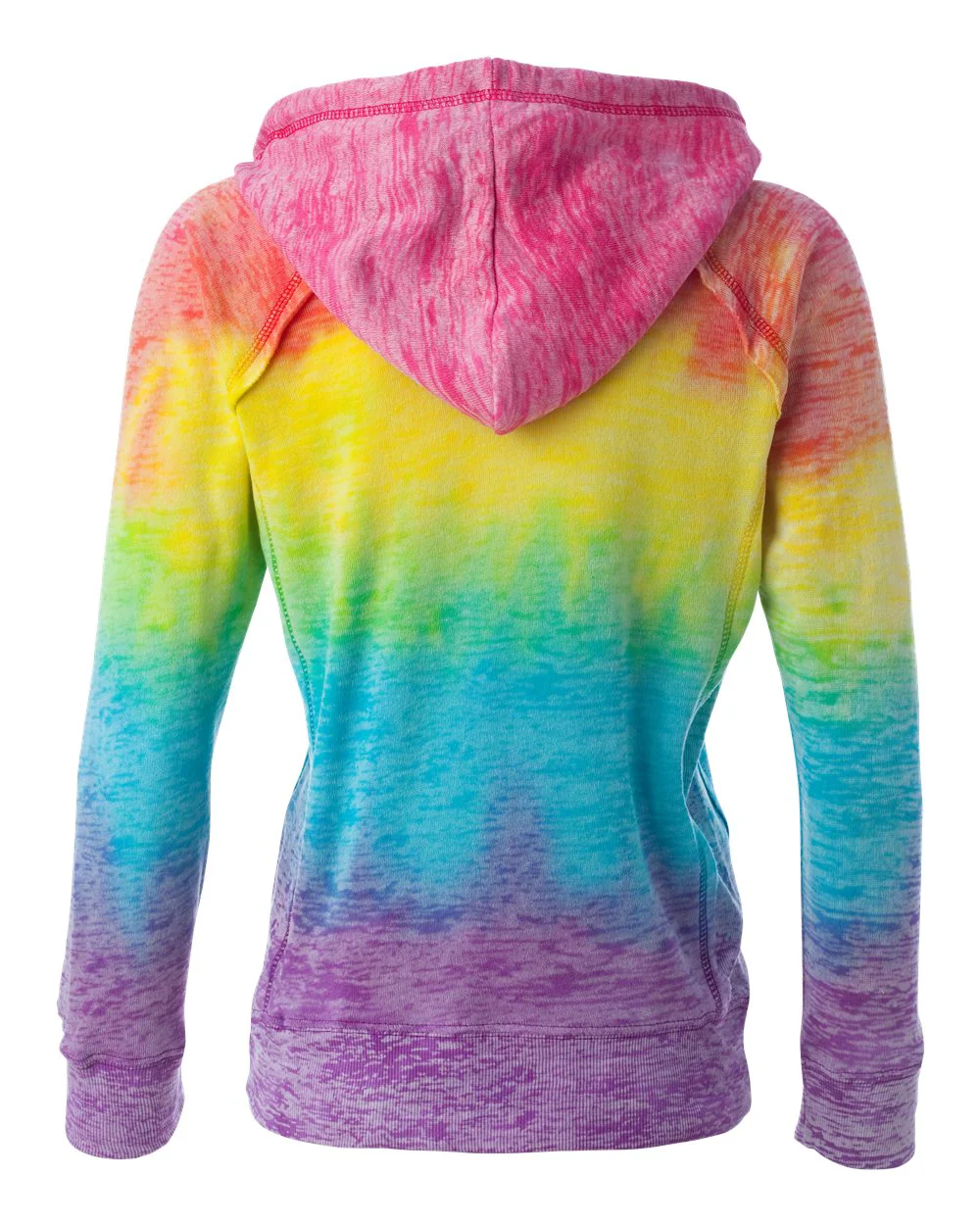 MV Sport-W1162-Women’s Courtney Burnout V-Notch Hooded Sweatshirt - Image 9