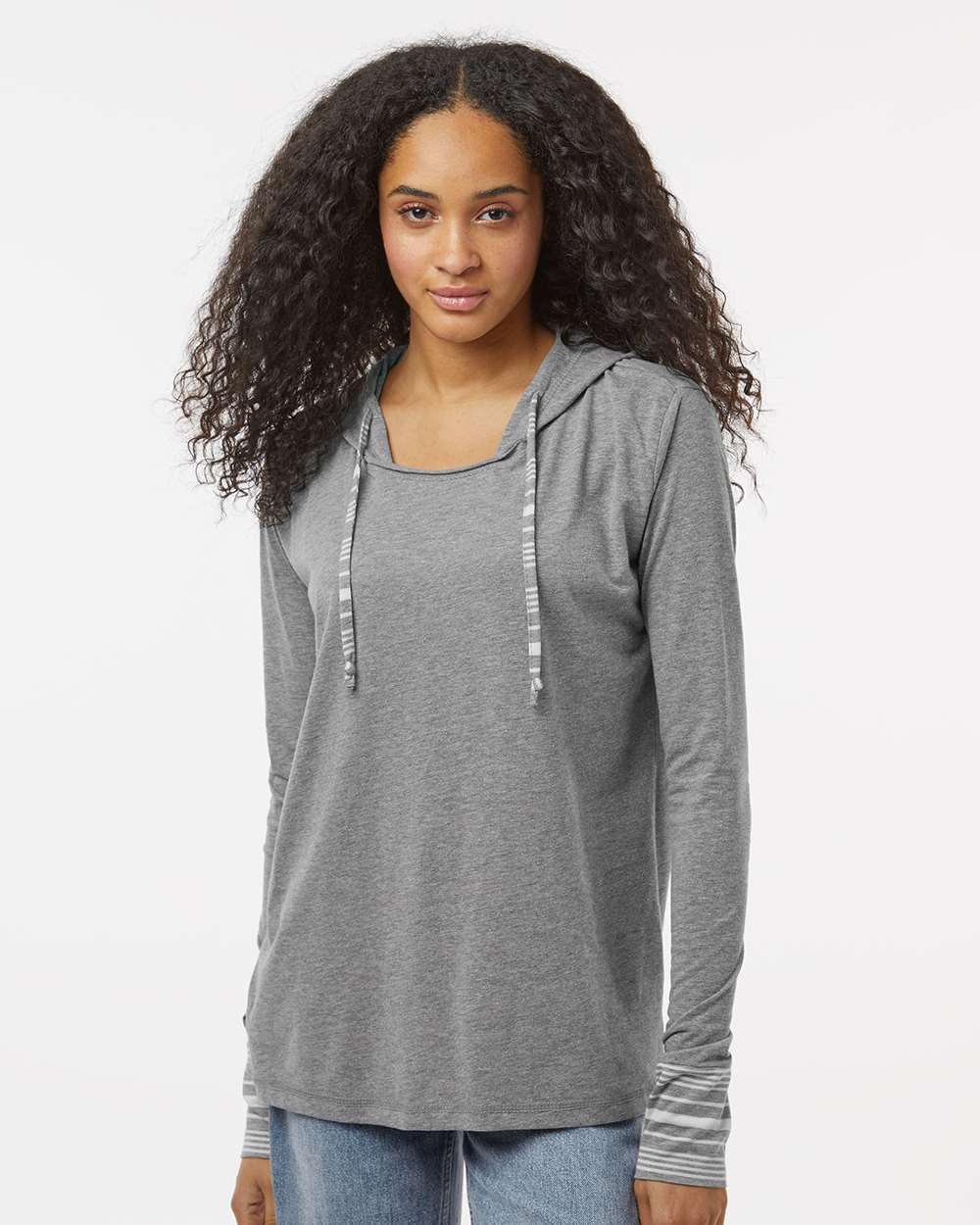 MV Sport-W19439-Women's Heathered Jersey Hooded Tunic - Image 11