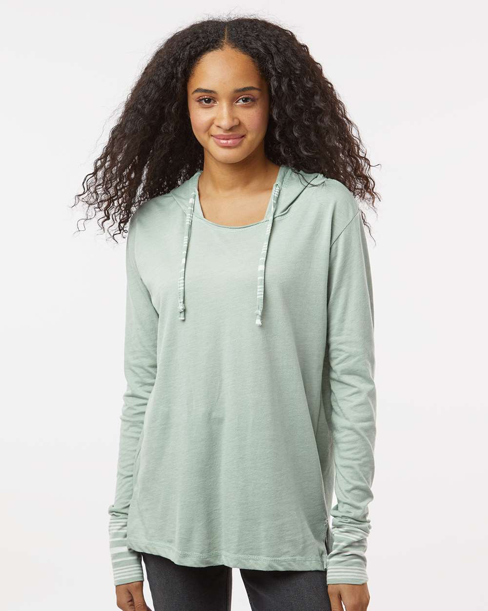 MV Sport-W19439-Women's Heathered Jersey Hooded Tunic - Image 17