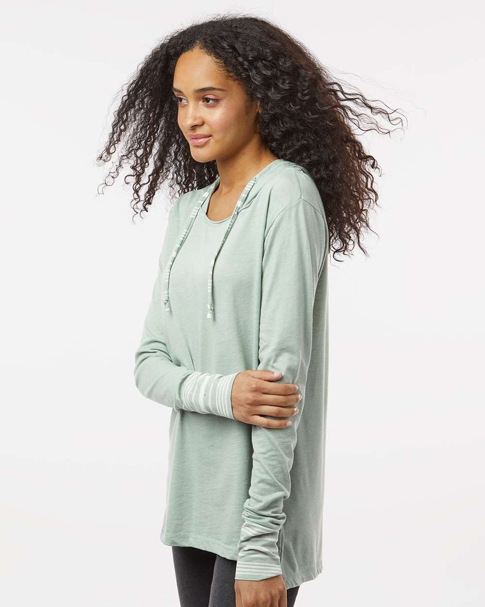 MV Sport-W19439-Women's Heathered Jersey Hooded Tunic - Image 18