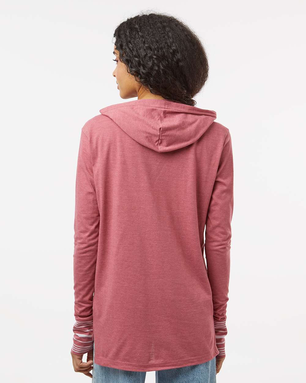 MV Sport-W19439-Women's Heathered Jersey Hooded Tunic - Image 6