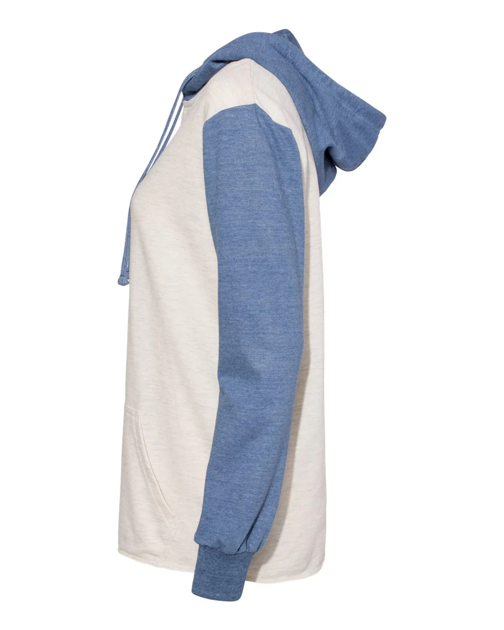 MV Sport-W20145-Women’s French Terry Hooded Pullover with Colorblocked Sleeves - Image 10