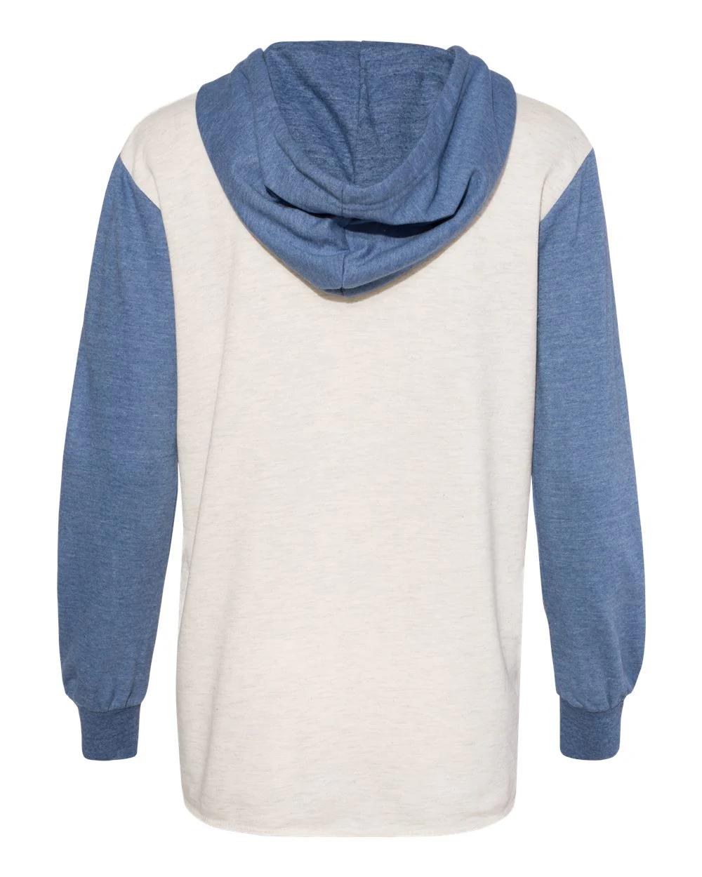 MV Sport-W20145-Women’s French Terry Hooded Pullover with Colorblocked Sleeves - Image 9