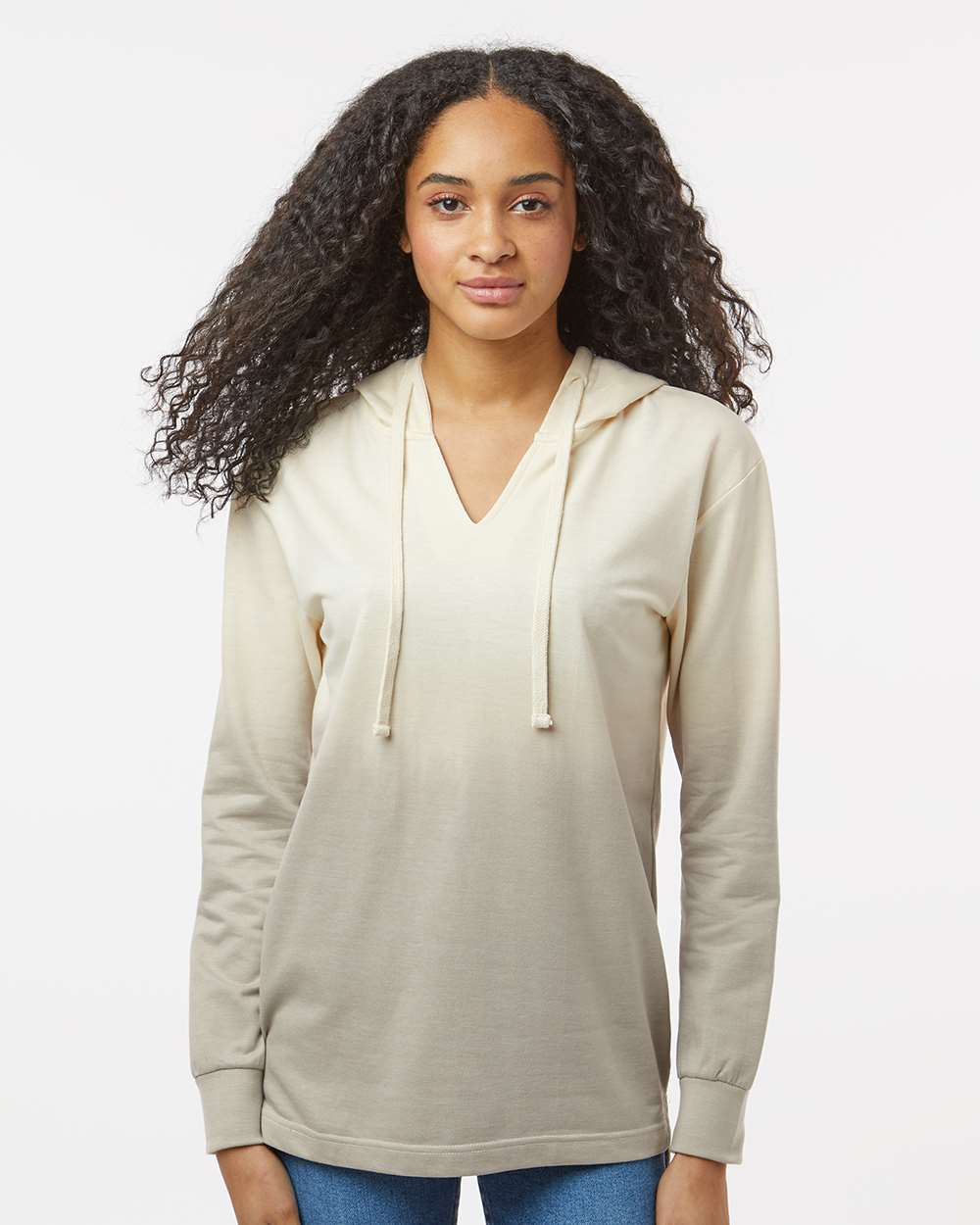 MV Sport-W20185-Women's French Terry Ombré Hooded Sweatshirt - Image 11