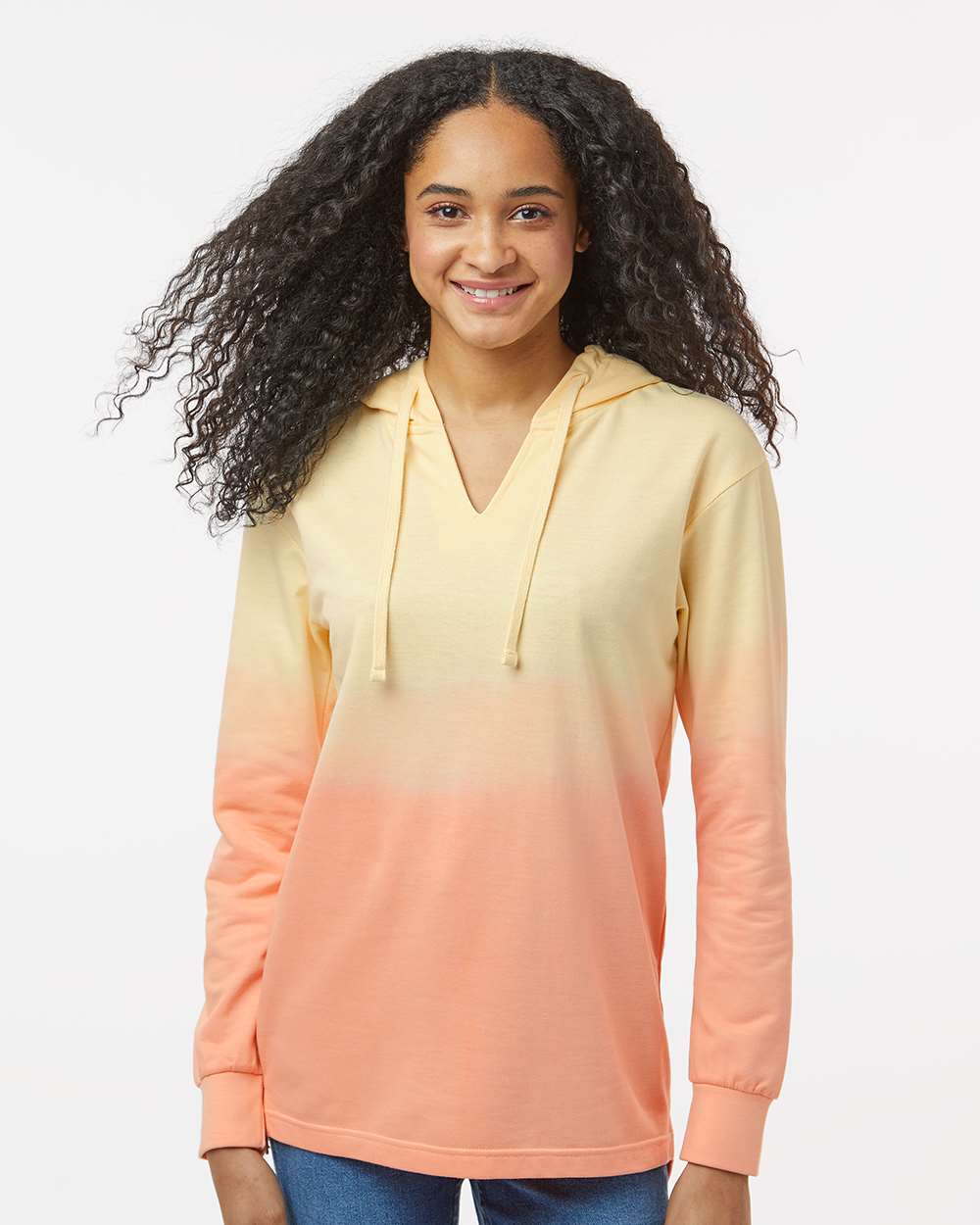 MV Sport-W20185-Women's French Terry Ombré Hooded Sweatshirt - Image 26