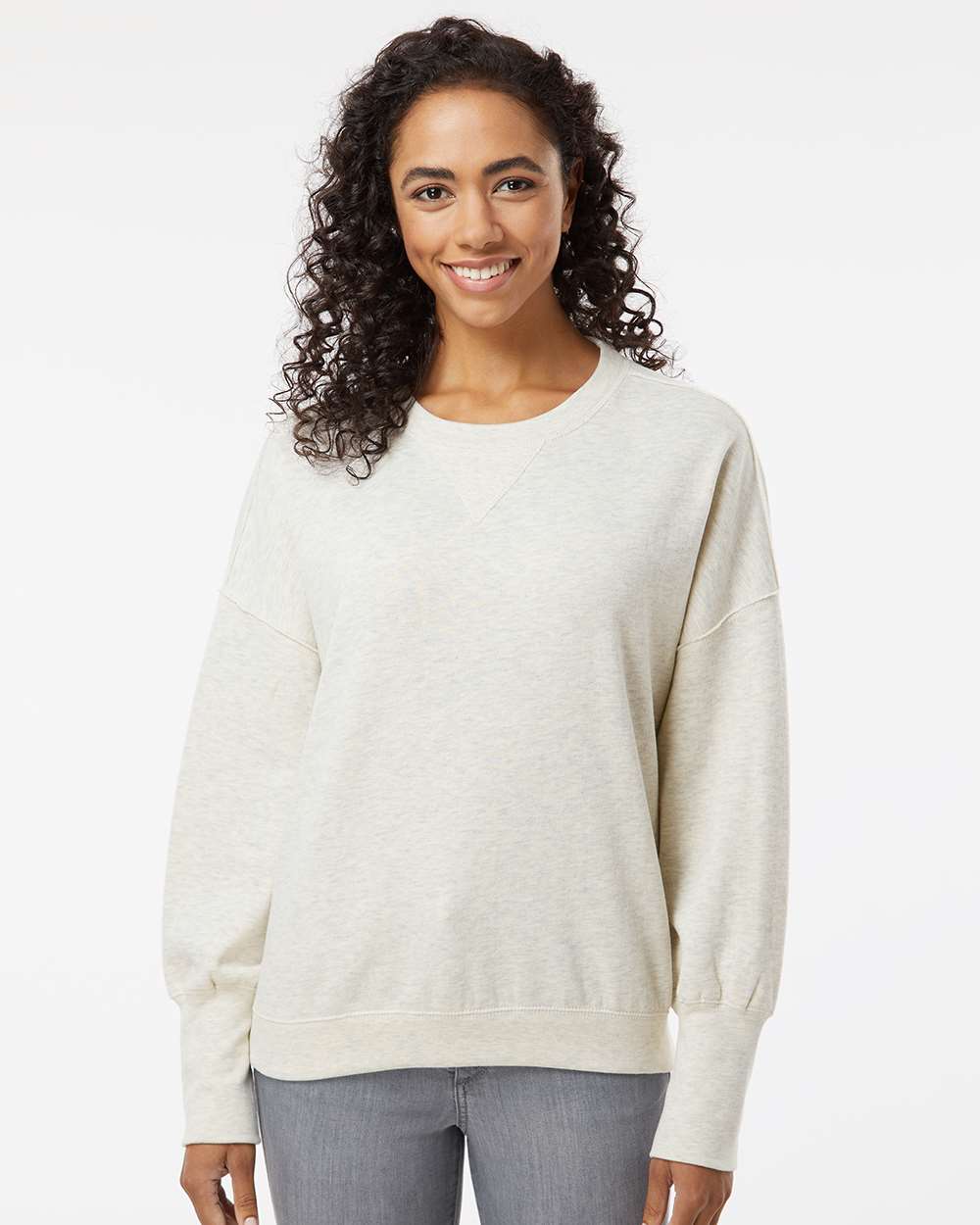 MV Sport-W22712-Women's Sueded Fleece Crewneck Sweatshirt - Image 17