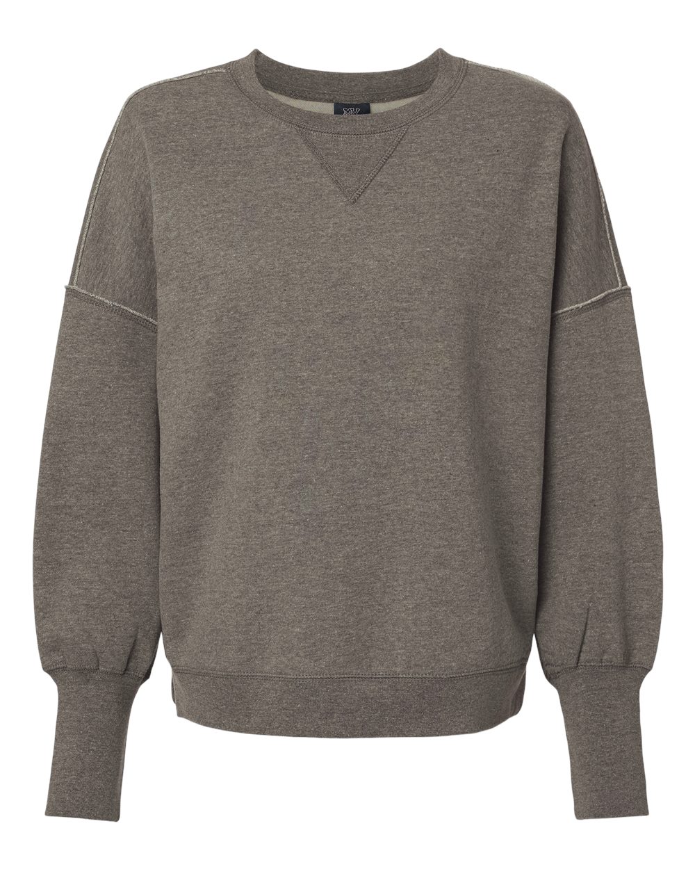 MV Sport-W22712-Women's Sueded Fleece Crewneck Sweatshirt - Image 8