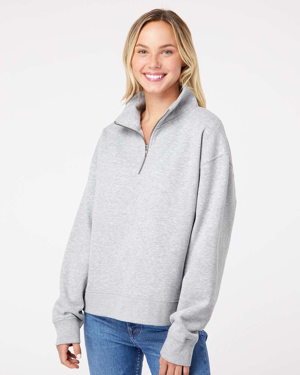 MV Sport-W22713-Women's Sueded Fleece Quarter-Zip Sweatshirt - Image 11