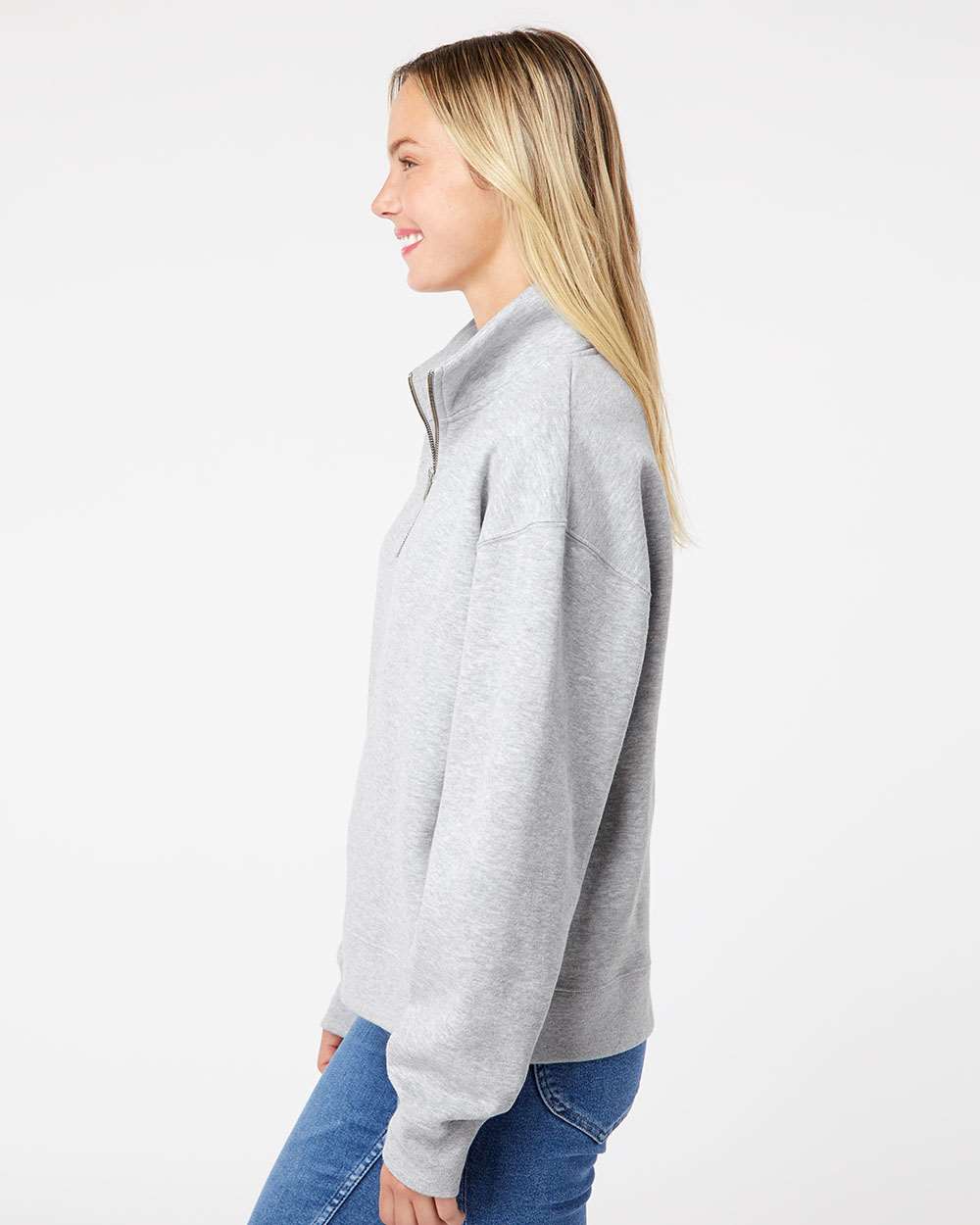 MV Sport-W22713-Women's Sueded Fleece Quarter-Zip Sweatshirt - Image 12