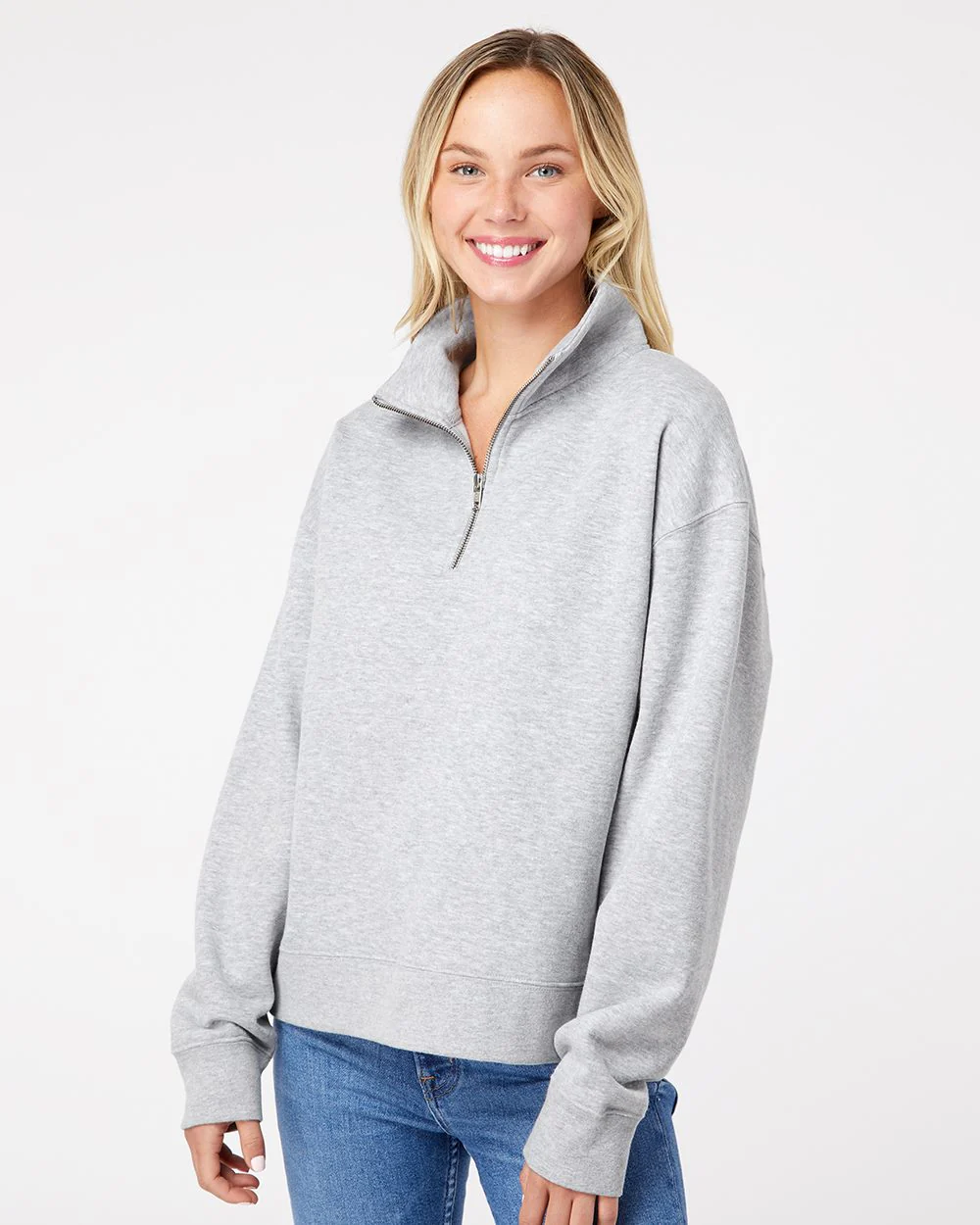 MV Sport-W22713-Women's Sueded Fleece Quarter-Zip Sweatshirt - Image 7