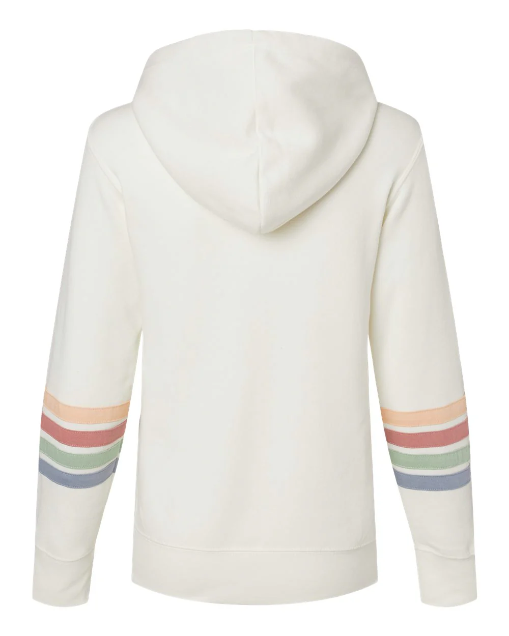 MV Sport-W22732-Women's Striped Sleeves Full-Zip Hooded Sweatshirt - Image 15