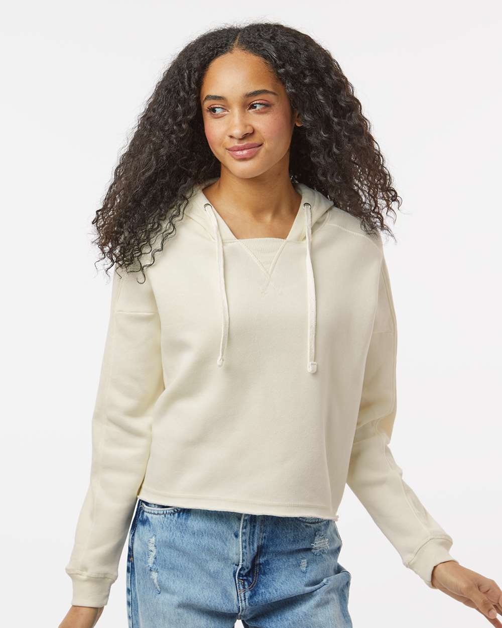 MV Sport-W23101-Women's Angel Fleece Crop Hooded Sweatshirt - Image 11