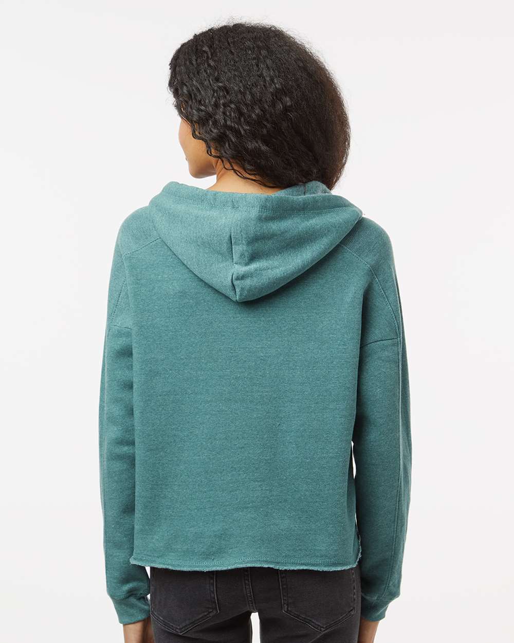 MV Sport-W23101-Women's Angel Fleece Crop Hooded Sweatshirt - Image 19