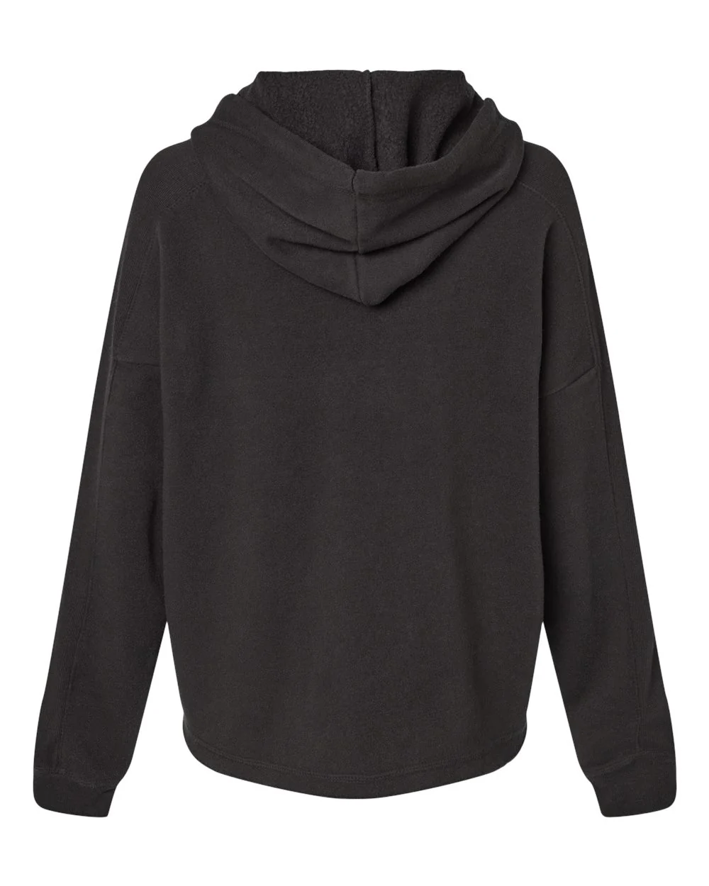 MV Sport-W23101-Women's Angel Fleece Crop Hooded Sweatshirt - Image 3