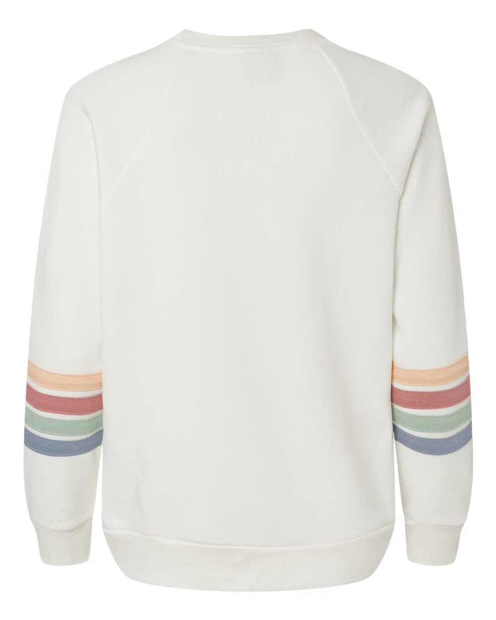 MV Sport-W23152-Women's Striped Sleeves Crewneck Sweatshirt - Image 9