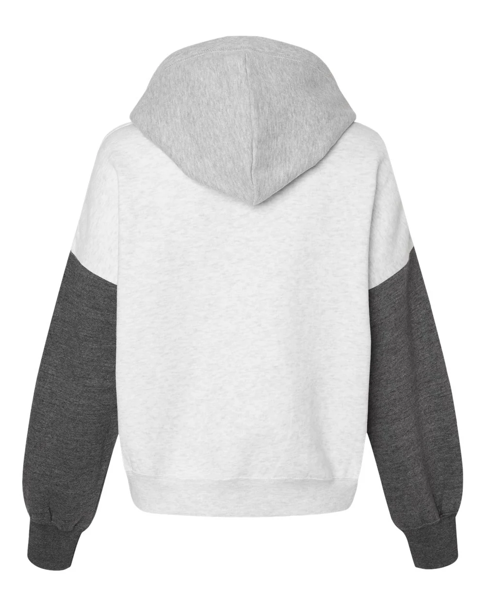 MV Sport-W23716-Women's Sueded Fleece Colorblocked Crop Hooded Sweatshirt - Image 15