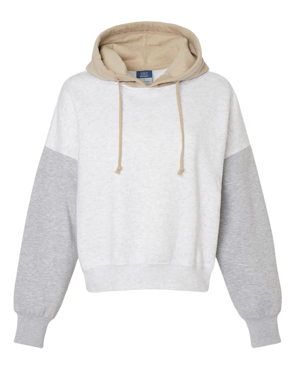 MV Sport-W23716-Women's Sueded Fleece Colorblocked Crop Hooded Sweatshirt - Image 20