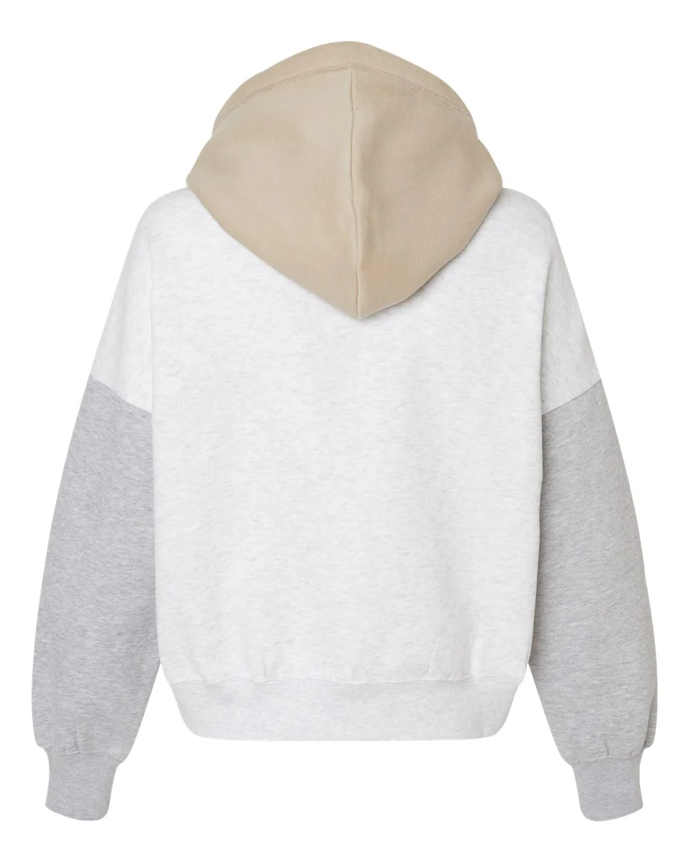 MV Sport-W23716-Women's Sueded Fleece Colorblocked Crop Hooded Sweatshirt - Image 21