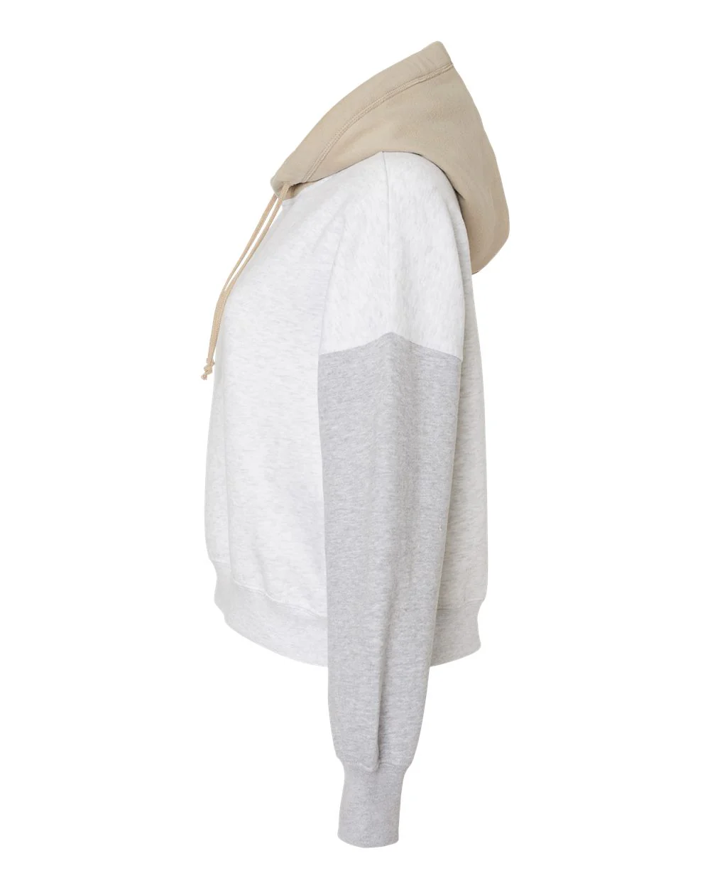 MV Sport-W23716-Women's Sueded Fleece Colorblocked Crop Hooded Sweatshirt - Image 22