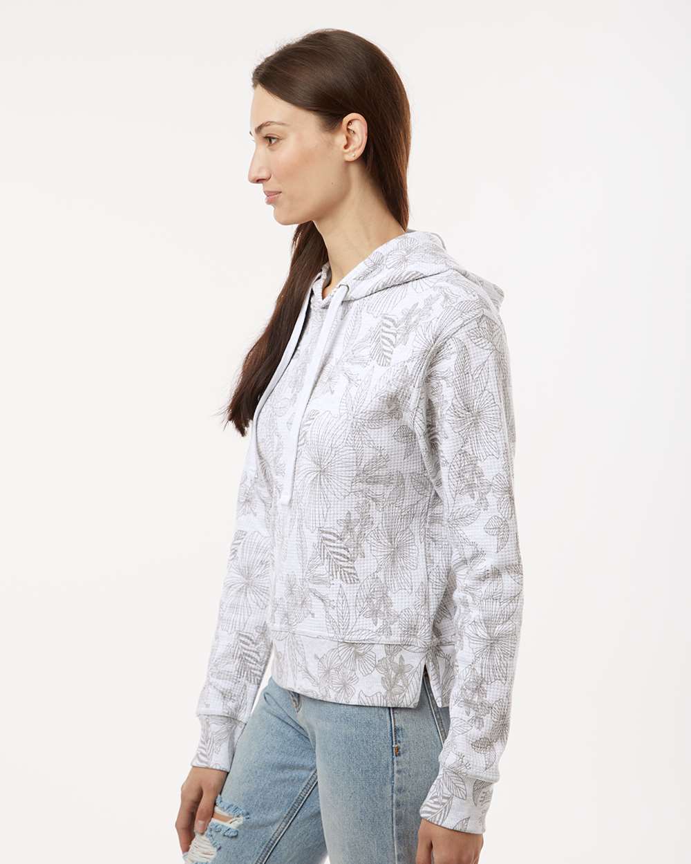 MV Sport-W24105-Women's Maddie Floral Print Hooded Sweatshirt - Image 12