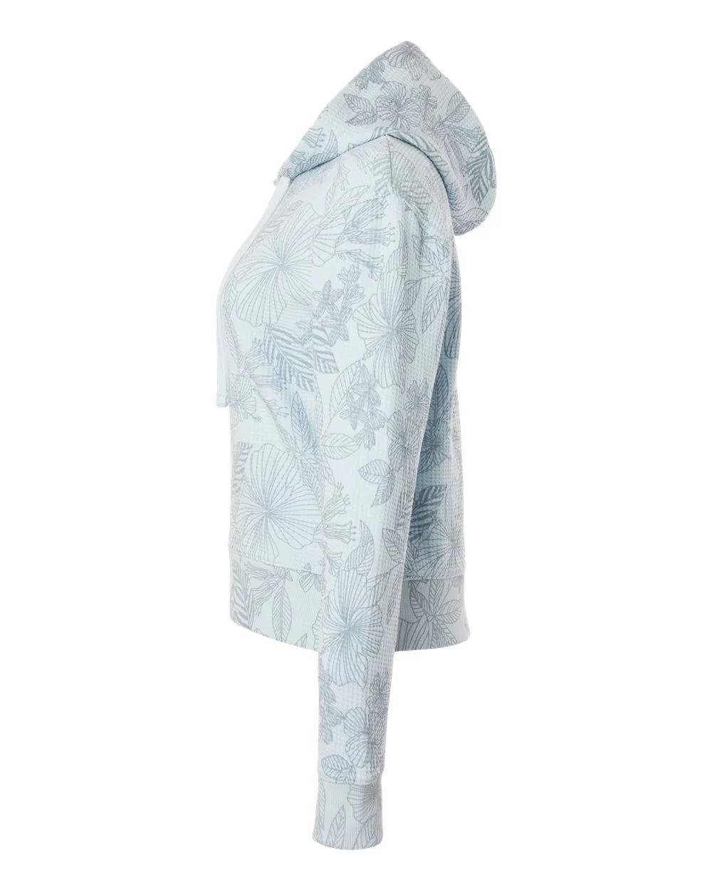 MV Sport-W24105-Women's Maddie Floral Print Hooded Sweatshirt - Image 3