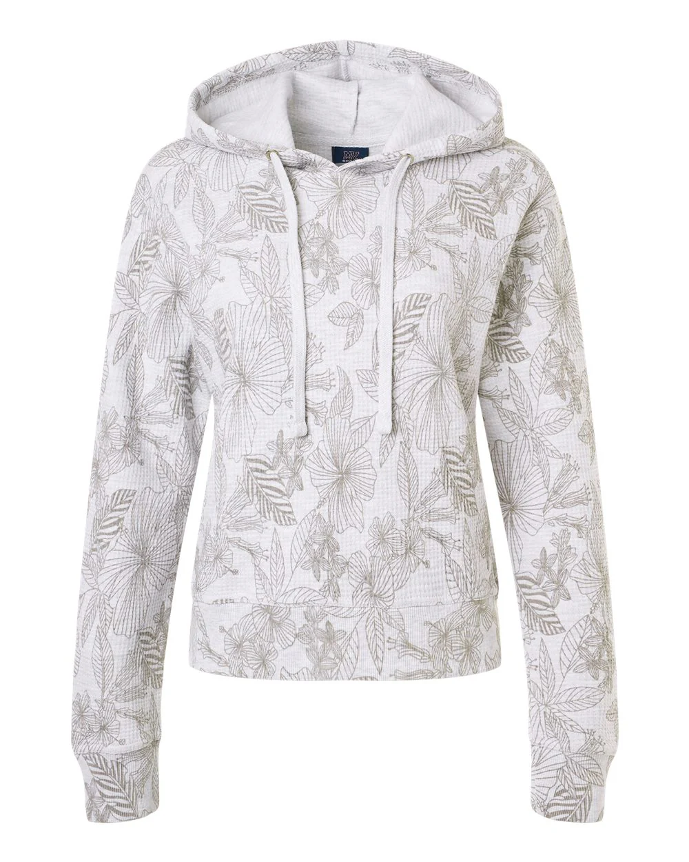 MV Sport-W24105-Women's Maddie Floral Print Hooded Sweatshirt - Image 8