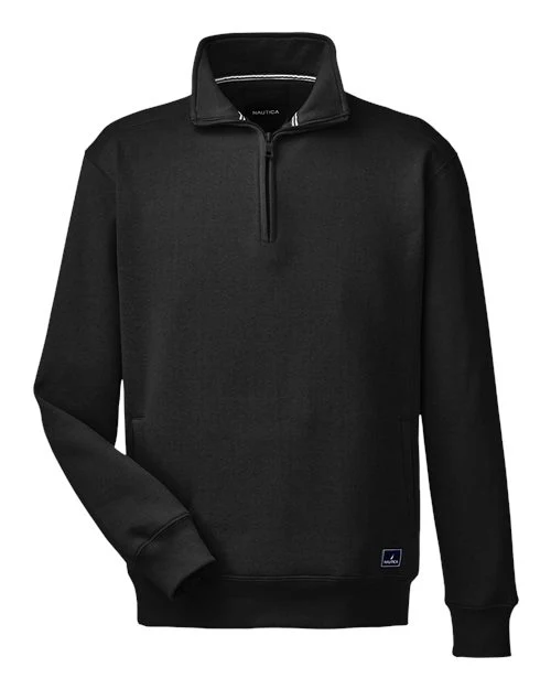 Nautica-N17176-Men's Anchor Fleece Quarter-Zip Pullover - Image 3