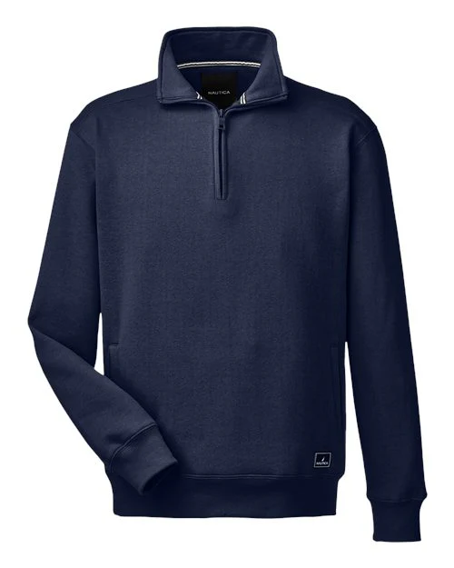 Nautica-N17176-Men's Anchor Fleece Quarter-Zip Pullover - Image 4