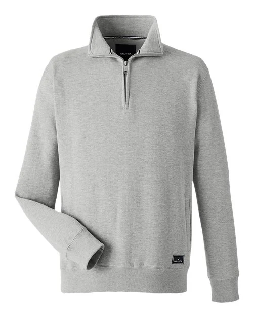 Nautica-N17176-Men's Anchor Fleece Quarter-Zip Pullover - Image 5