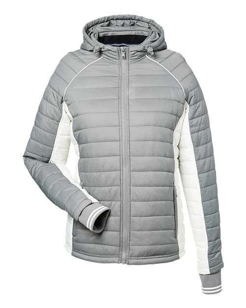 Nautica-N17187-Women's Nautical Mile Hooded Puffer Jacket - Image 3