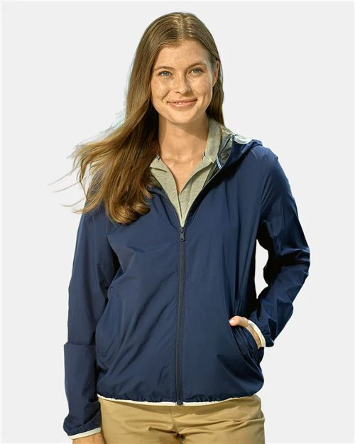 Nautica-N17927-Women's Stillwater Hooded Windbreaker - Image 2