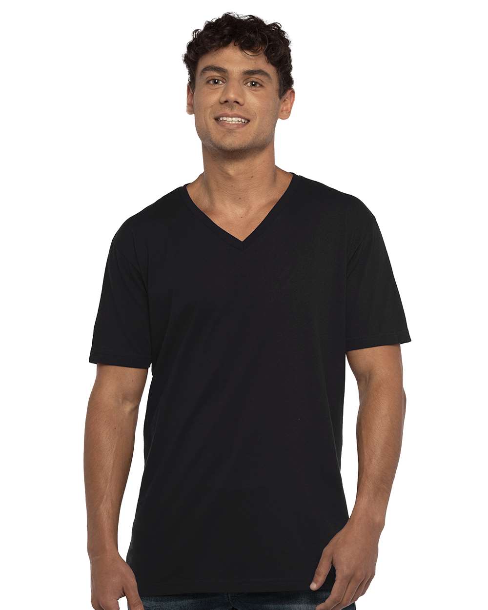 Next Level-3200-Cotton V-Neck T-Shirt - Image 4