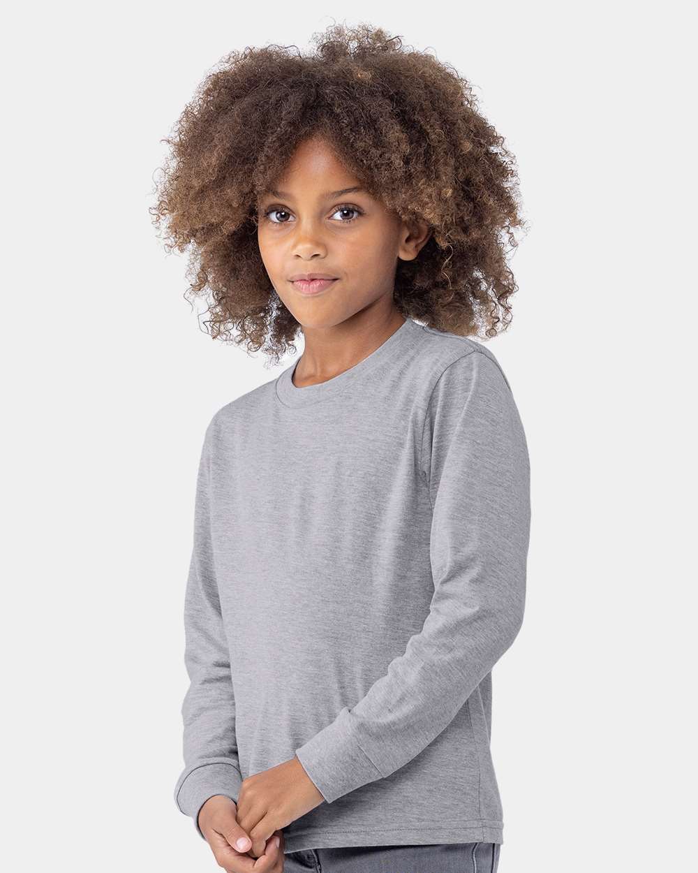 Next Level-3311-Youth Cotton Long Sleeve T-Shirt - Image 12