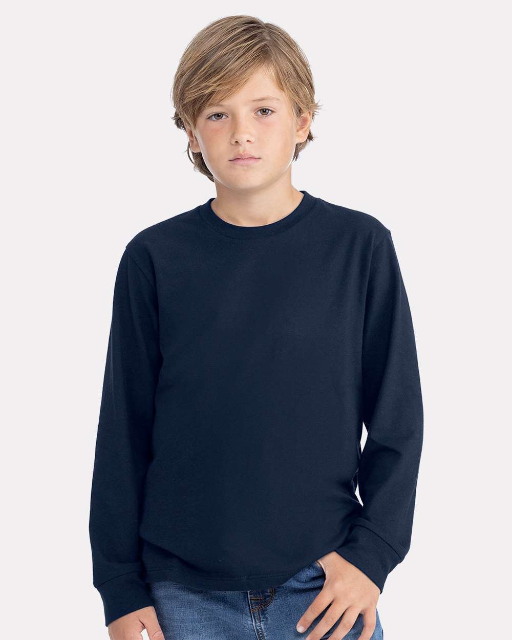 Next Level-3311-Youth Cotton Long Sleeve T-Shirt - Image 17