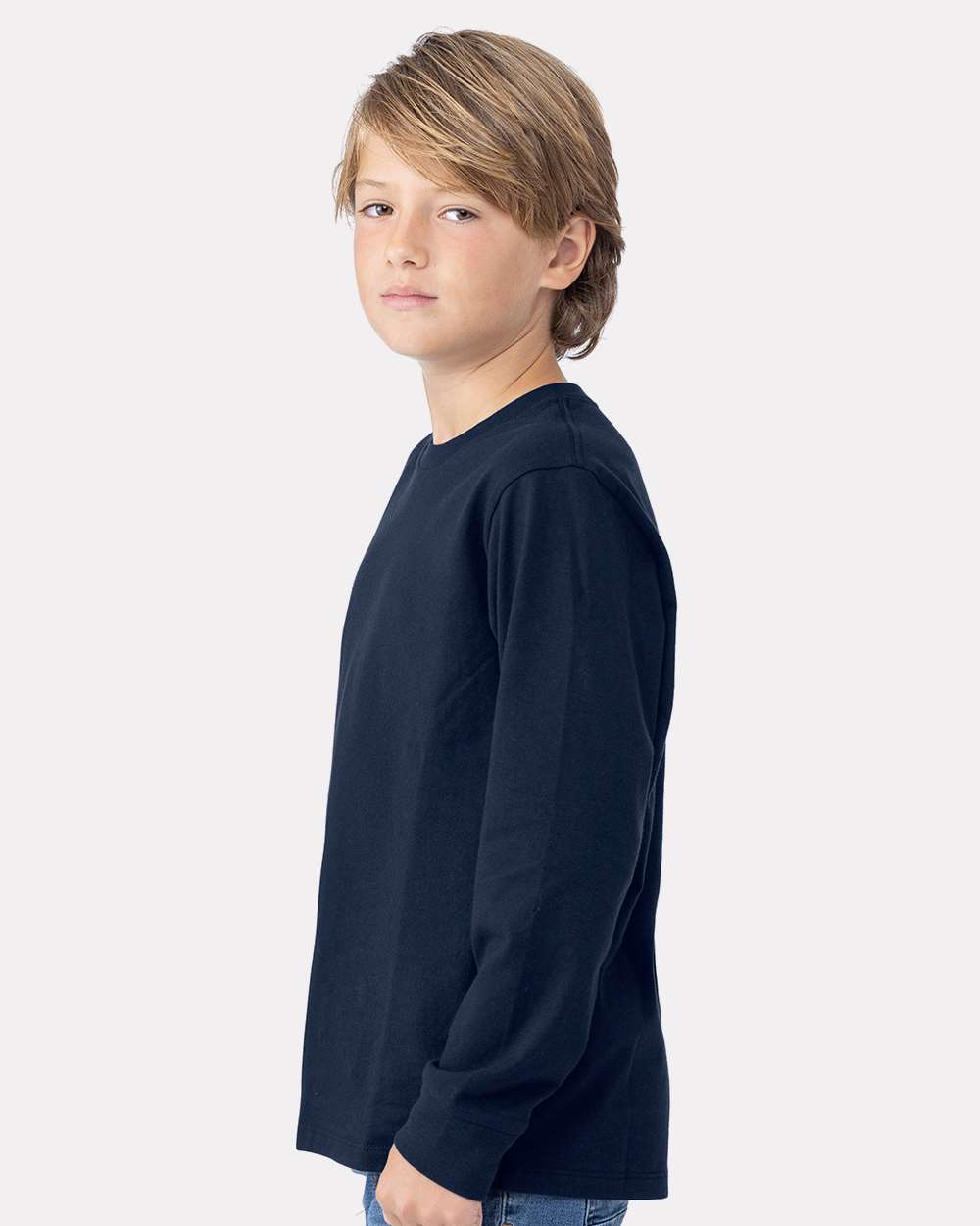 Next Level-3311-Youth Cotton Long Sleeve T-Shirt - Image 18