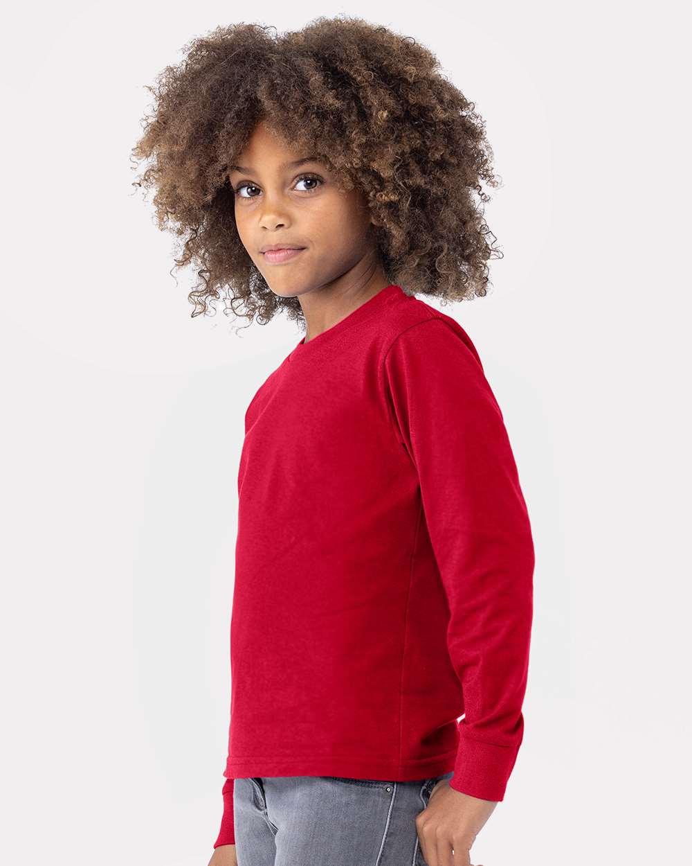 Next Level-3311-Youth Cotton Long Sleeve T-Shirt - Image 23