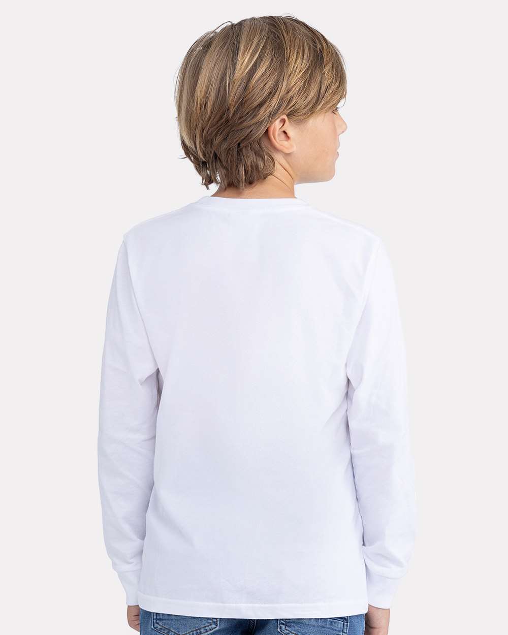 Next Level-3311-Youth Cotton Long Sleeve T-Shirt - Image 35