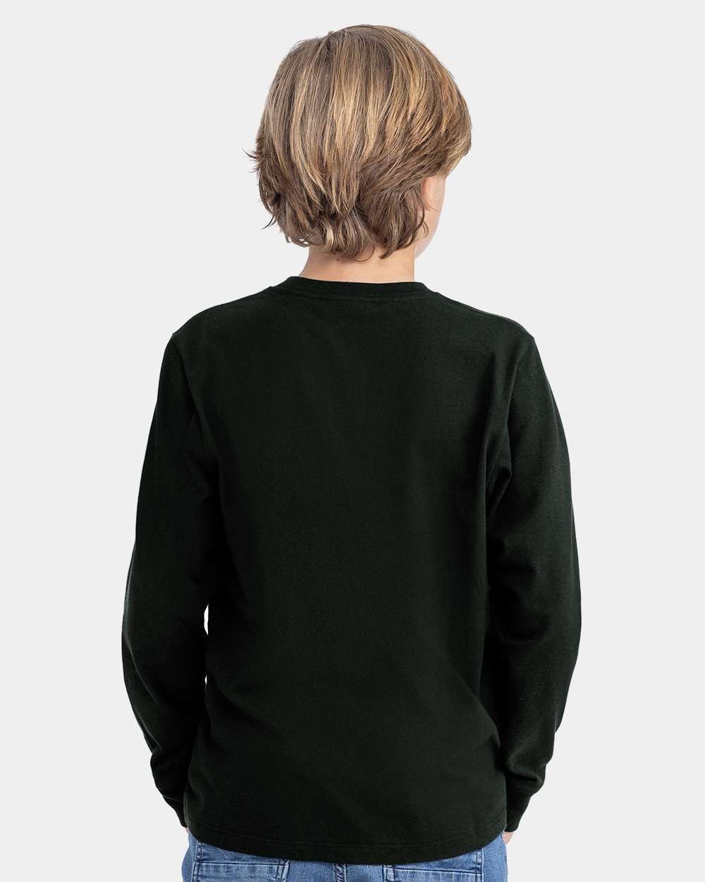 Next Level-3311-Youth Cotton Long Sleeve T-Shirt - Image 6