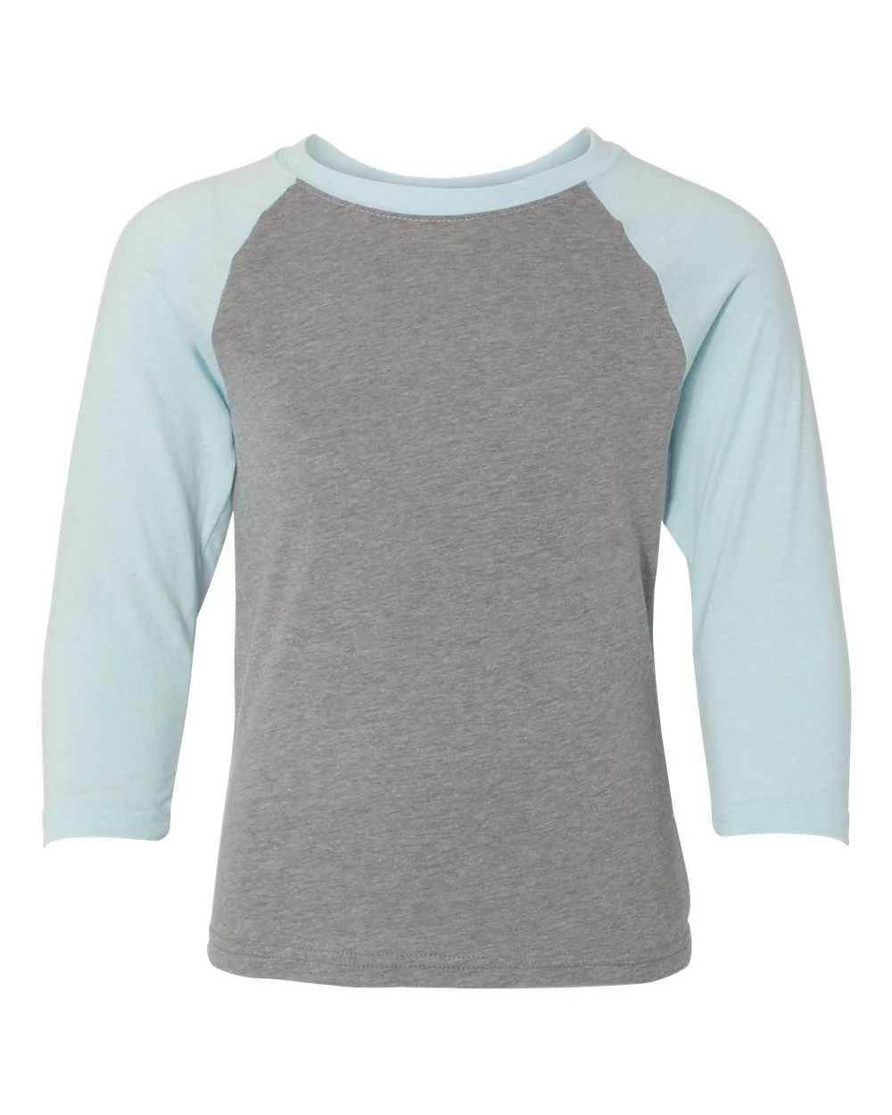 Next Level-3352-Youth CVC Three-Quarter Sleeve Raglan T-Shirt - Image 4