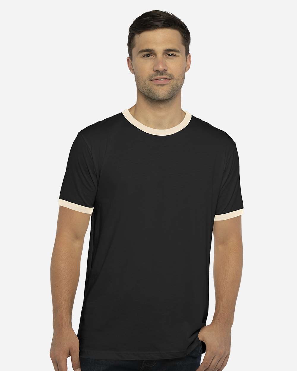 Next Level-3604-Cotton Ringer T-Shirt - Image 4