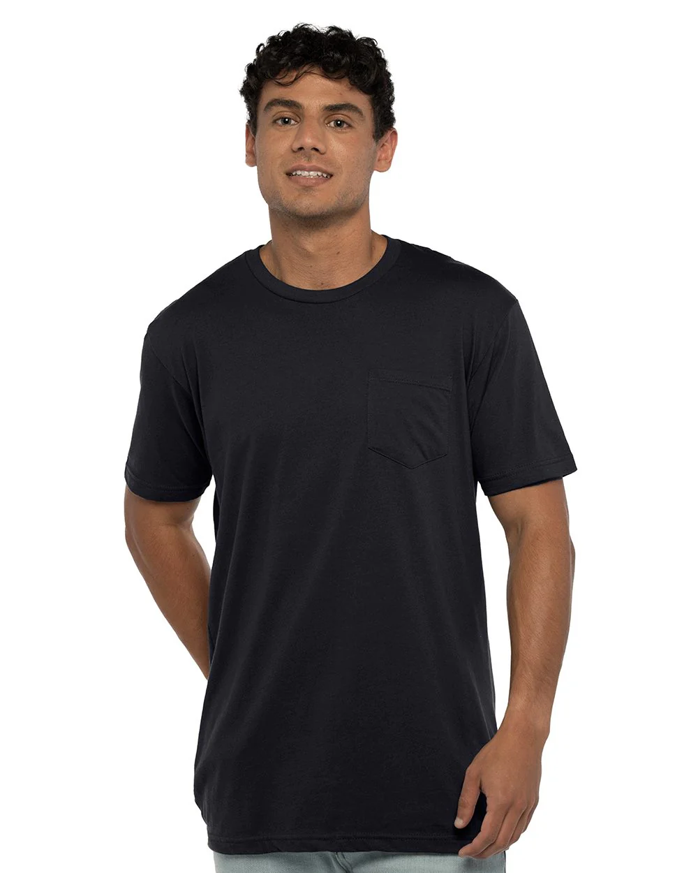Next Level-3605-Cotton Pocket T-Shirt - Image 4